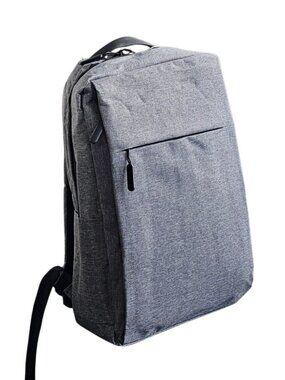 Gray Slim Laptop Backpack Water Resistant Unisex NWOT USB